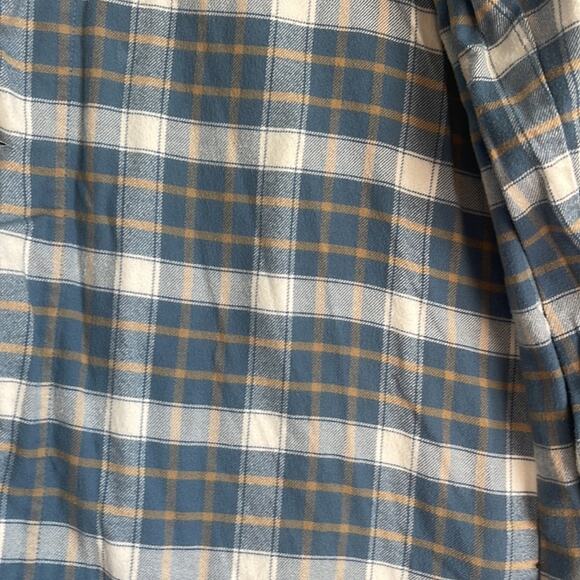 The Cat's Pajamas plaid cotton flannel long sleeve pajama sleep shirt sz L - Picture 4 of 6